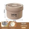 316 Stainless Steel Insulated Microwave Bento Lunch Box with Soup Bowl, Round Gift Set for Office Workers and Students.