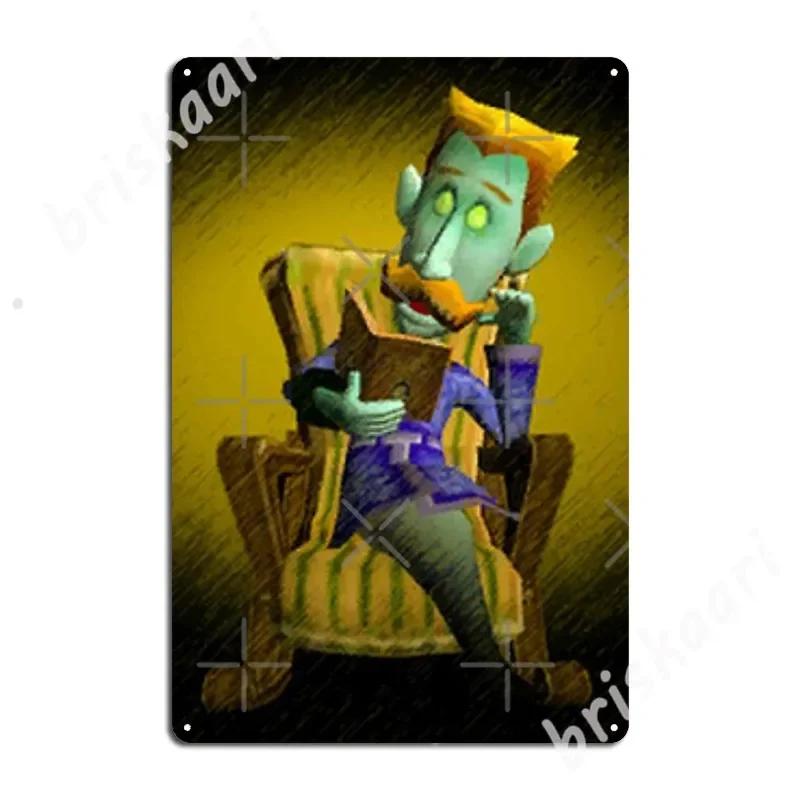 Luigi’S Mansion: Neville Portrait Metal Signs Wall Mural Kitchen Design Wall Decor Tin Sign Posters