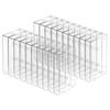 BHBL 50-Pack Audio Cassette Storage Cases - Clear Plastic Cassette Tape Cases Box- Audio Storage Replacement Boxes