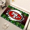 1 Stück San Francisco 49ers LOGO Druck Teppich - Weich, Waschbar, Rutschfest, Indoor-Matte, Wohnzimmer, Home-Office Dekorativer Teppich, Büro Dekorativ