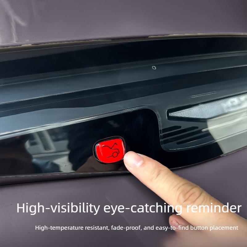 For Leapmotor B10 Car Trunk Button Sticker Electric Tailgate Switch Prompt Decal Exterior Decor Accessories