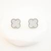 Fashion Four-Leaf Clover Titanium Steel Earrings Fashion Design Senior Sense Earrings Temperament Ladies Earrings