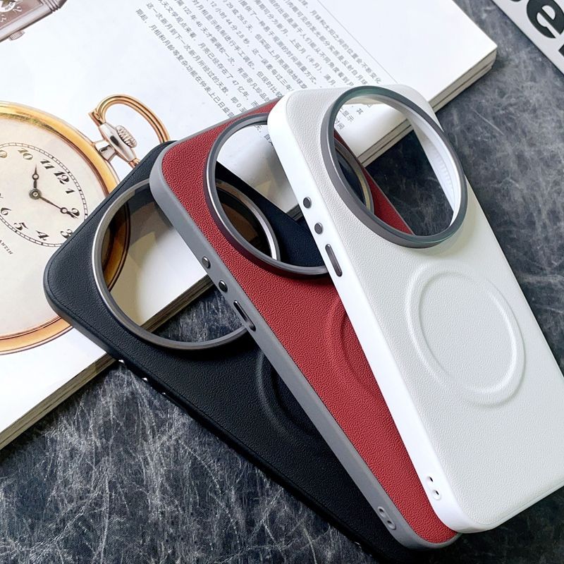 For Xiaomi Mi 17 Ultra Case Luxury Vegan Leather Magnetic MagSafe Protective Back Cover For Xiaomi Mi 17 15 14 Ultra Phone Shell