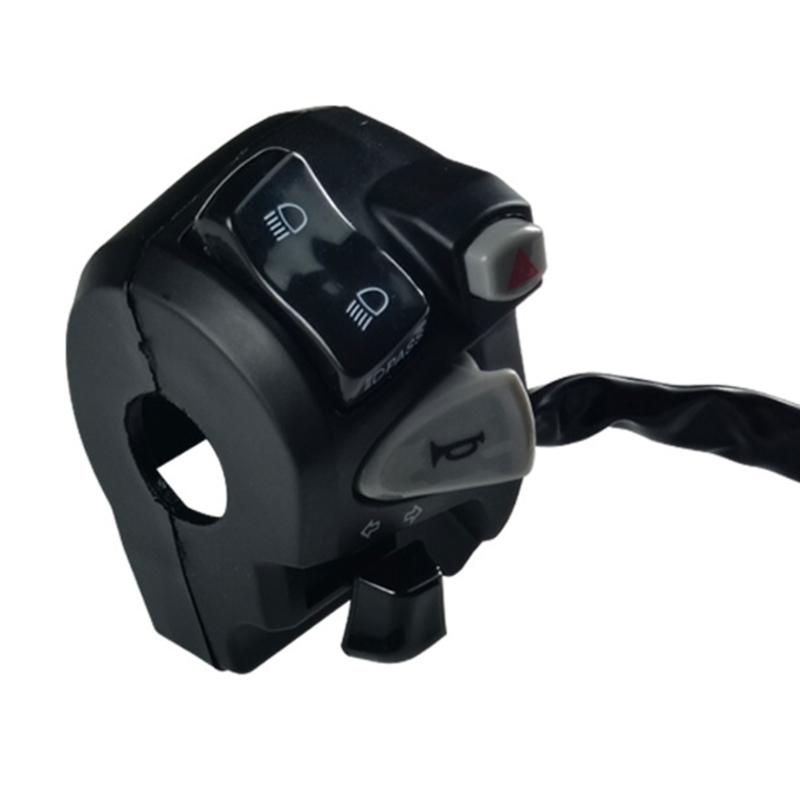 Motorcycle Handlebar Switch for 150 High/Low Beam Control Button Replacement Horn Turn Signal Switch with Wiring