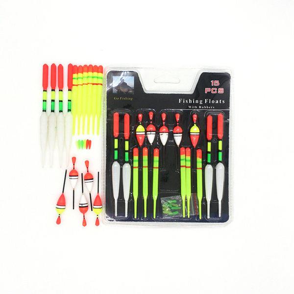 

2018 Hot 15 Pieces Ассорти Курс Карп Рыбалка Поплавок Снасти Set & Rubbers BB