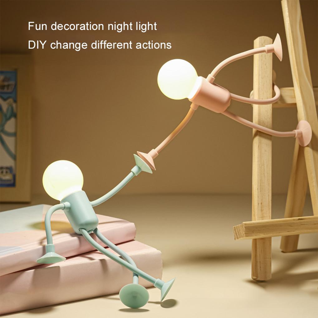 Funny Sportsman Night Light Enjoy Flexible Inverted And Suspended Athlete Designs Changeable Shape