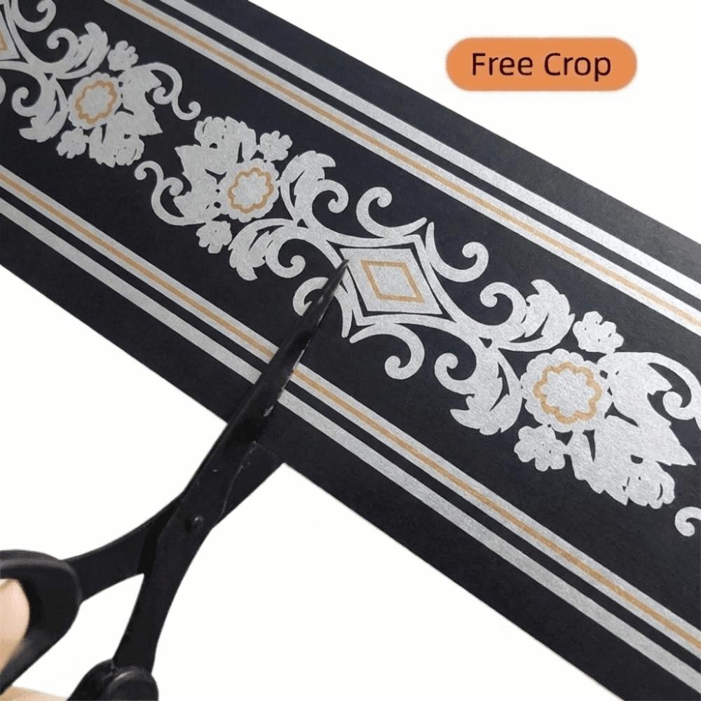 Fashion 5 Meter Wall Base Self Adhesive Thickened Wall Sticker Soft Anti-collision Skirting Line Bedroom