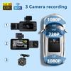 Wifi 3 Channel Dash Cam Cabin Lens Car Dvr 1080P Interior Camera Vehicle Recorder Video Registrator Dashcam Camcorder Black Box