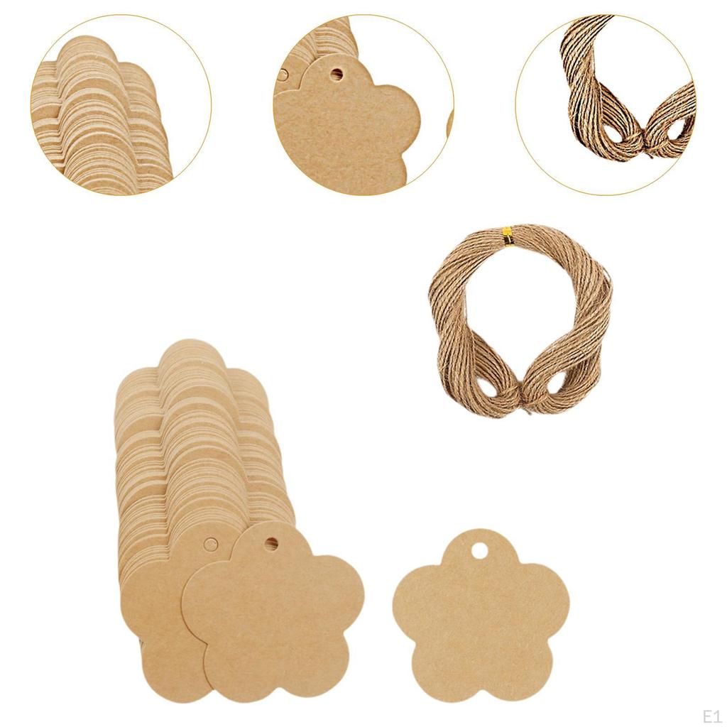 100 Pack Gift Tags Blank Labels for DIY Projects And Price Tagging