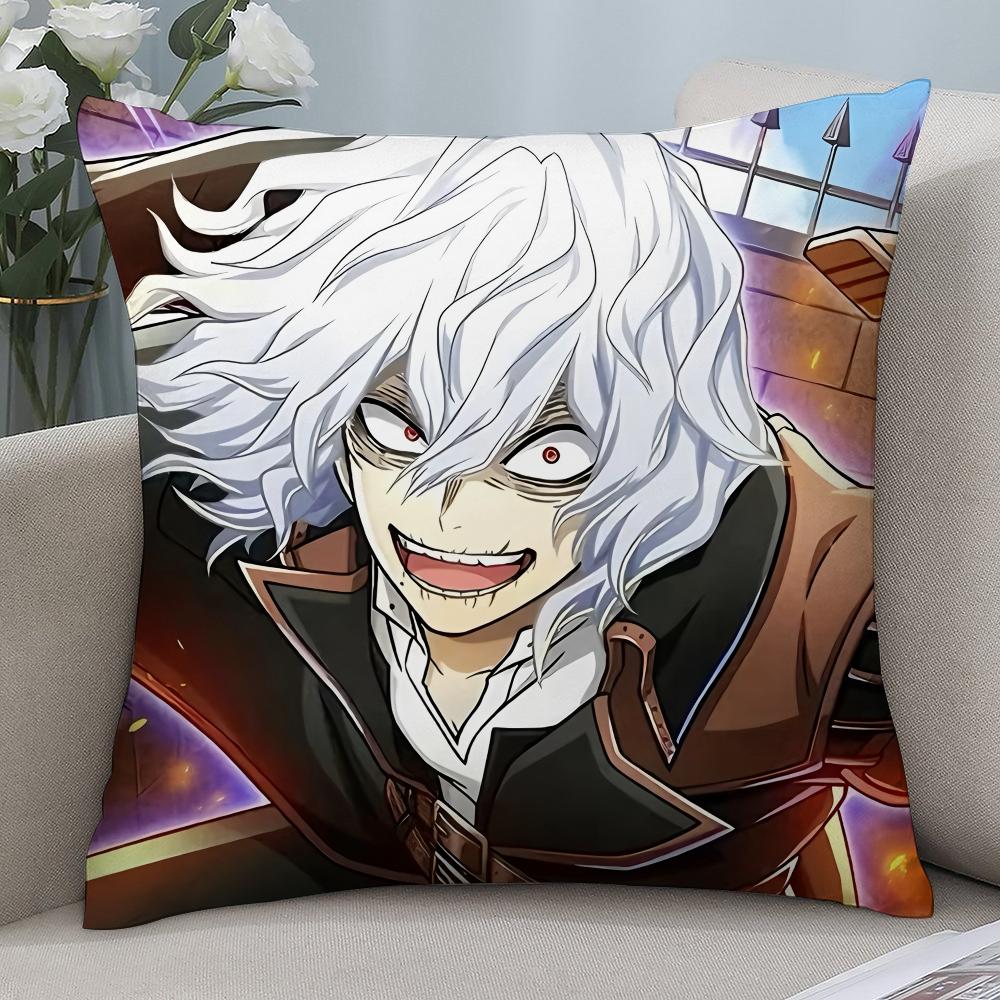 Anime T-Tomura Shigaraki Pillow Case 3D Print Polyester Fiber 40*40 cm Home Sofa Throw Pillow Cover Decoration Festival Gift