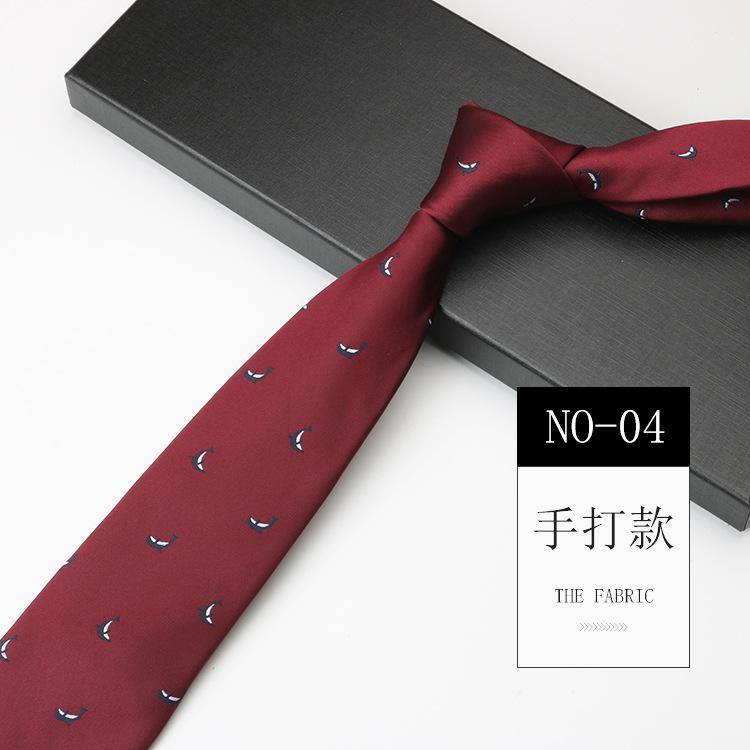 Obchodní kravata Pánský oblek Šaty Červená Zelená Host Pódium Svatba 8cm Vzor Ruční vázání