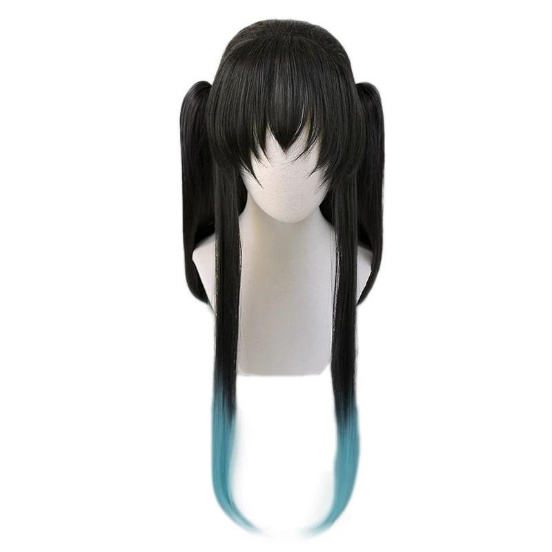 Anime Tokitou Muichirou Cosplay paruka Muichiro Tokito paruka Tepelně odolné syntetické vlasy paruky + paruková čepice
