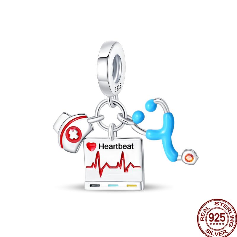 Copper Shiny Zirconia Professional Dental Graduation Gift Bead Pendant For Pan Original Bracelet Diy Jewelry