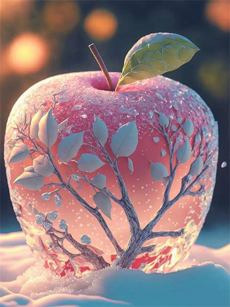 

5D Алмазная Картина Новые Поступления Цветок Яблони Домашний Декор Вышивка Мозаика Снежный Пейзаж Настенное Искусство Подарок Ручной Работы Full Round 20x30CM