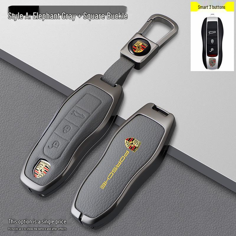 Porsche Model B Elephant Grey Key Case