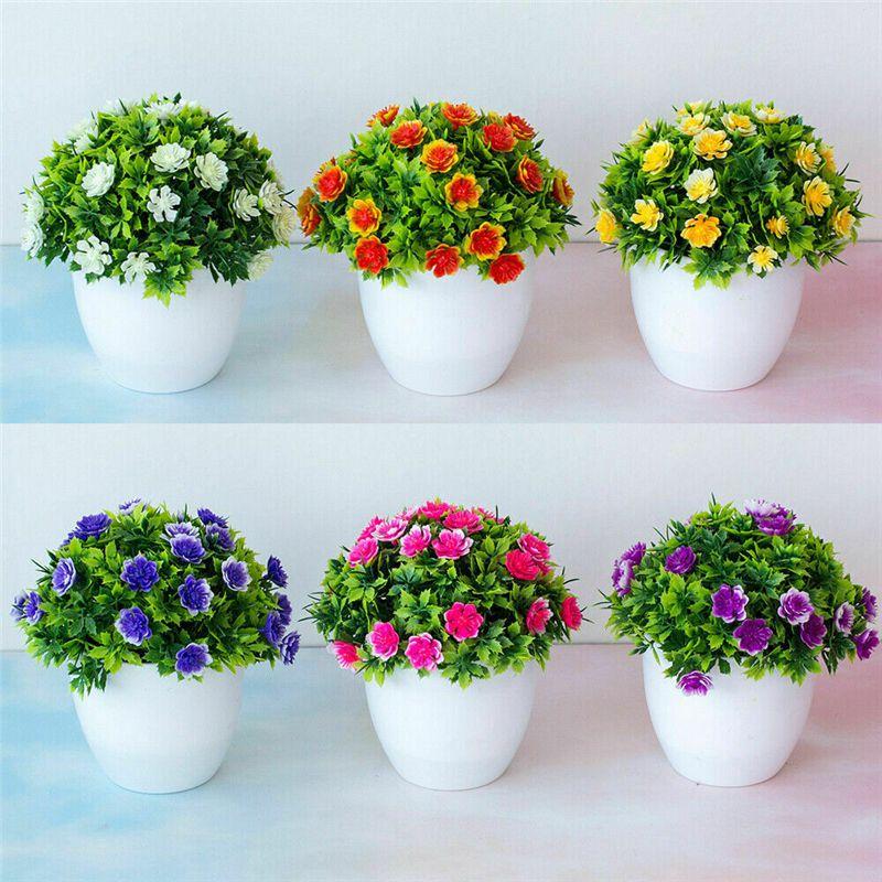 High Quality Artificial Flowers With Pot Adds Natural Charm To Any Space