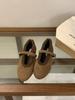 Winter plush warm fluffy shoes round head with flat bottom Mary Jane shoes women's versatile