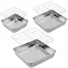 Stainless Steel Cake and Cookie Pan Set with Practical Cooling Rack Feature