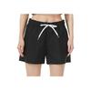Vans Solid Color Outdoor Sports Elastic Waist Straight Loose Casual Shorts Women Shorts Black VN0A5AR7BLK