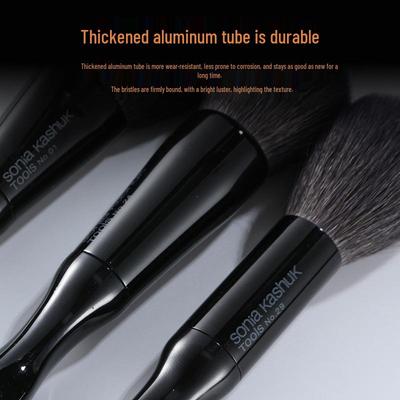 Set de brochas de maquillaje Cangzhou: Brochas para Polvo Suelto de Pelo Animal, Base de Maquillaje, Sombras de Ojos, Iluminador, Cejas, Corrector.