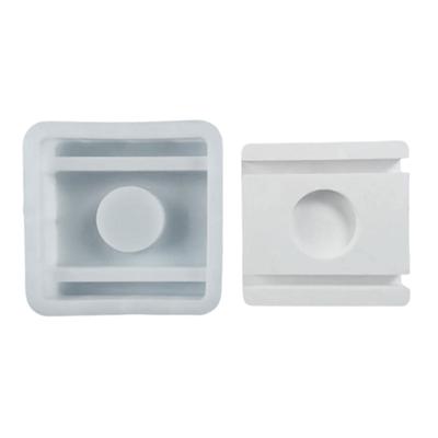 Square Candlestick Molds Single Hole Candle Holder Molds for DIY Tealight Candle Holder Candlestick Room Decorations