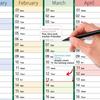 2026 Wall Calendar Full Year Large Size Paper Daily Schedule Planner Sheet Yearly Weekly Annual Planner Target List Home Office