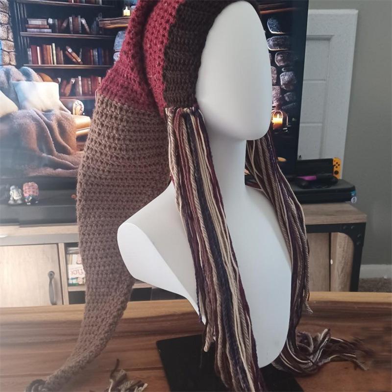 New Handmade Crocheted Funny Personalized Witch Hat Halloween Adult Hat