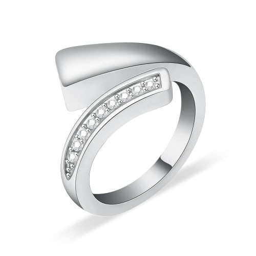 QGJNSGC Infinity Urn Ring, Cremation Ring for Ashes, Stainless Steel, for Women and Men, Human and Pet Ashes Holder, Funeral Keepsake Jewelry (Silver,