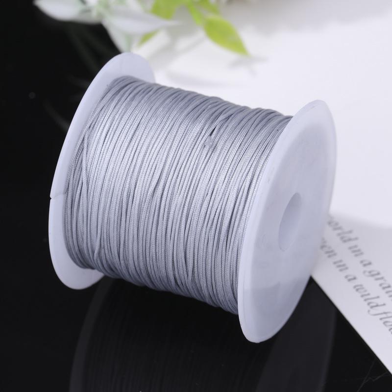 Boting Nr.. 73 Rot 0,6 mm Nicht-elastische Kordel für DIY Halsketten- und Armbandherstellung.