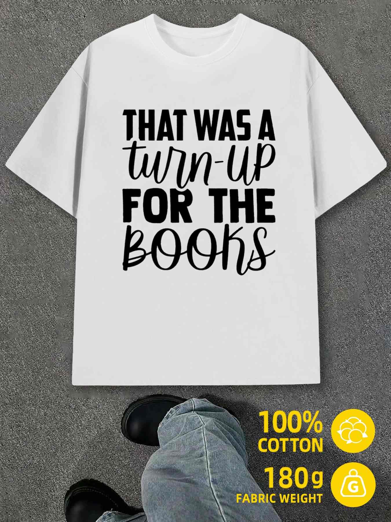 T-Shirt Y2K Book T-Shirts Shirts White 3XL