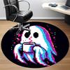 1pc Ghost Pixel Office Round Area Rug, Under Office Chairs Bedroom Living Room Home Decor, Room Deco, Available In Various Sizes