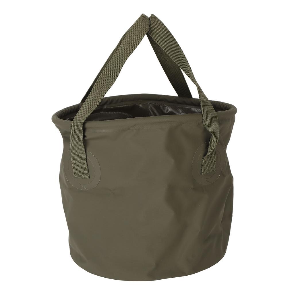 OD Green Collapsible Camping Foldable Bucket Portable Folding Water Storage Bucket for Fishing Travelling Small Size 10L