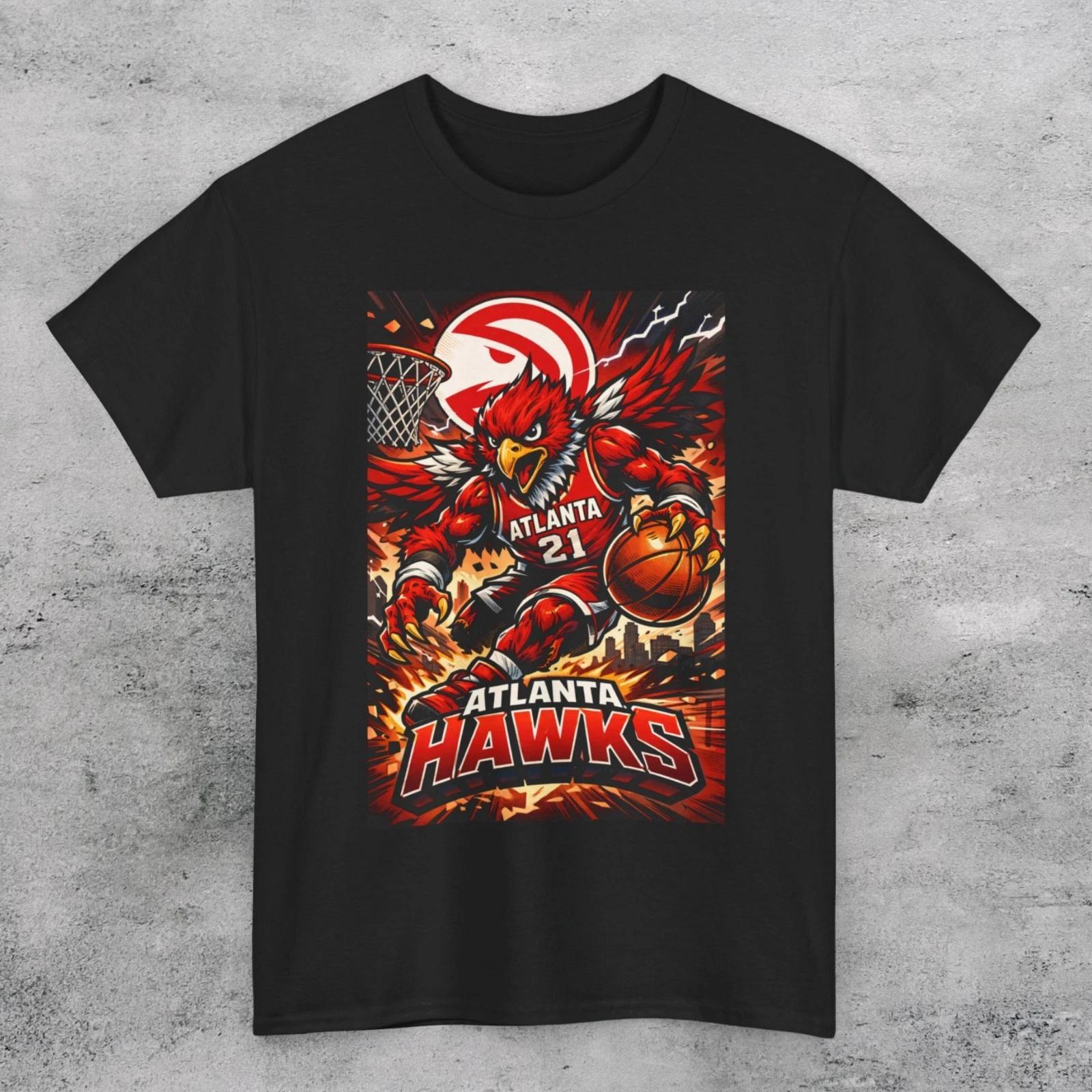 Atlanta Hawks Art Style LOGO Unisex T Shirt M