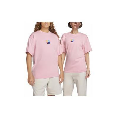 Nike Letter Print Round Neck Short Sleeve T-Shirt Unisex Tops Medium-Soft-Pink FD8541-690