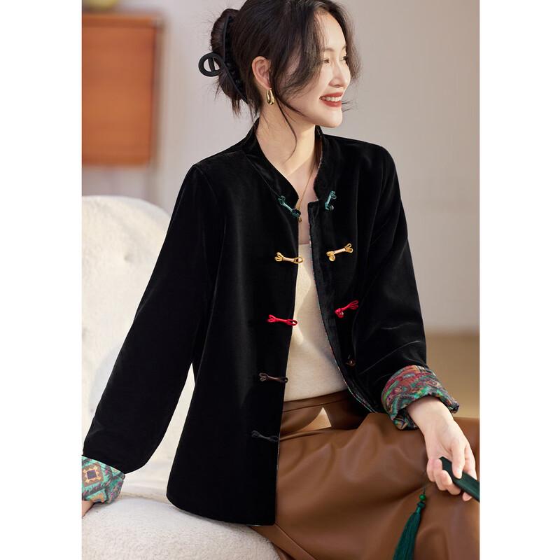 

Бархатный топ OUDIFU в китайском стиле L