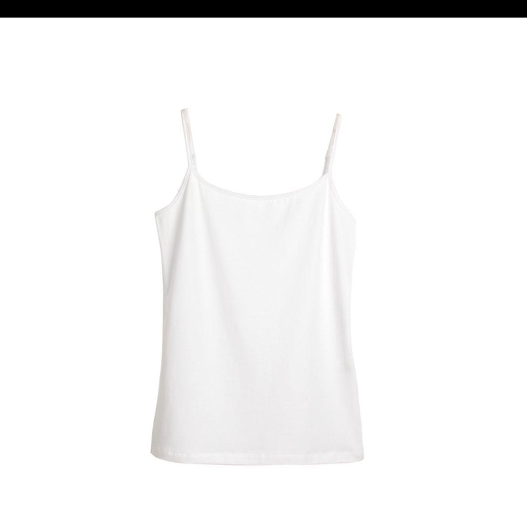 Women s Combed Cotton Slim Fit Camisole: Adjustable, Short Style, Black or White, Base Layer & Outerwear S