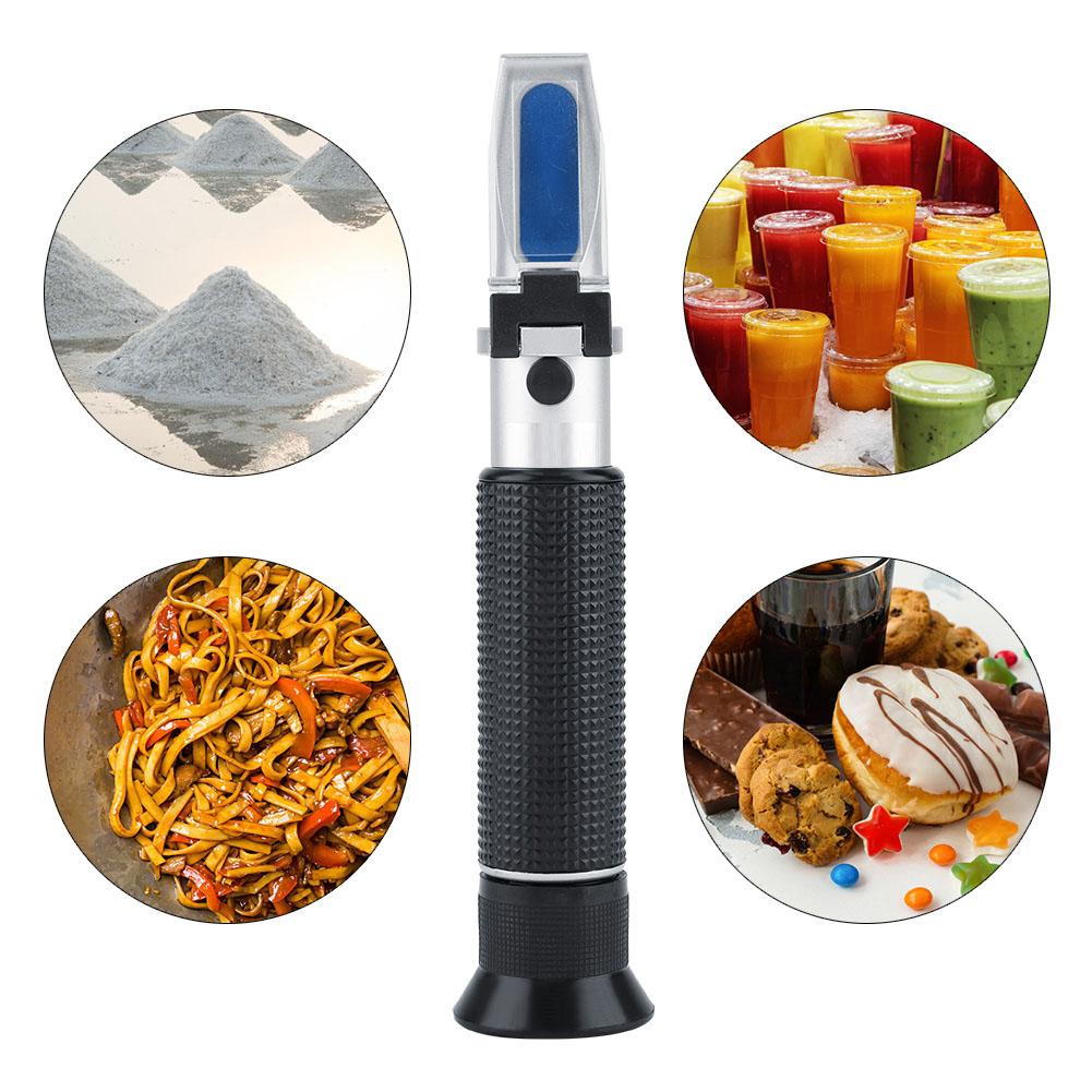 3 In 1 Brix Refractometer Salinometer Portable Food Sugar Salinity Gravity Meter Tester