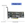 Fast Speed PCIe To 2 Port Two M.2 NVME M Key Converters Card PCBs Technology for Stable Data Transfer