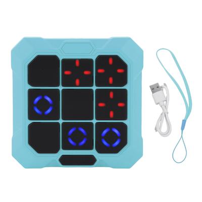 6 In 1 Handheld Electric Puzzle Game Smart Console Board Game for Kid Educational Early Learning Blue