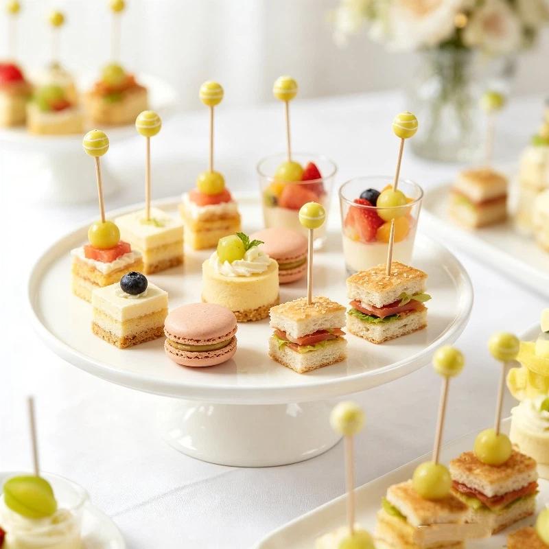 Disposable Party Cocktail Sticks 100Pcs 120mm Yellow Tennis Style for Wedding Birthday Fruit Appetizer Serving