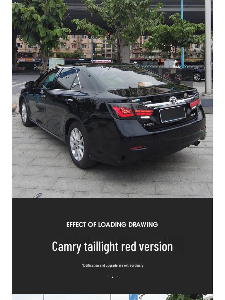 LED Dragon Scale Daytime Running Lights & Streamer Turn Signals for 12-14 Camry (7th Gen)