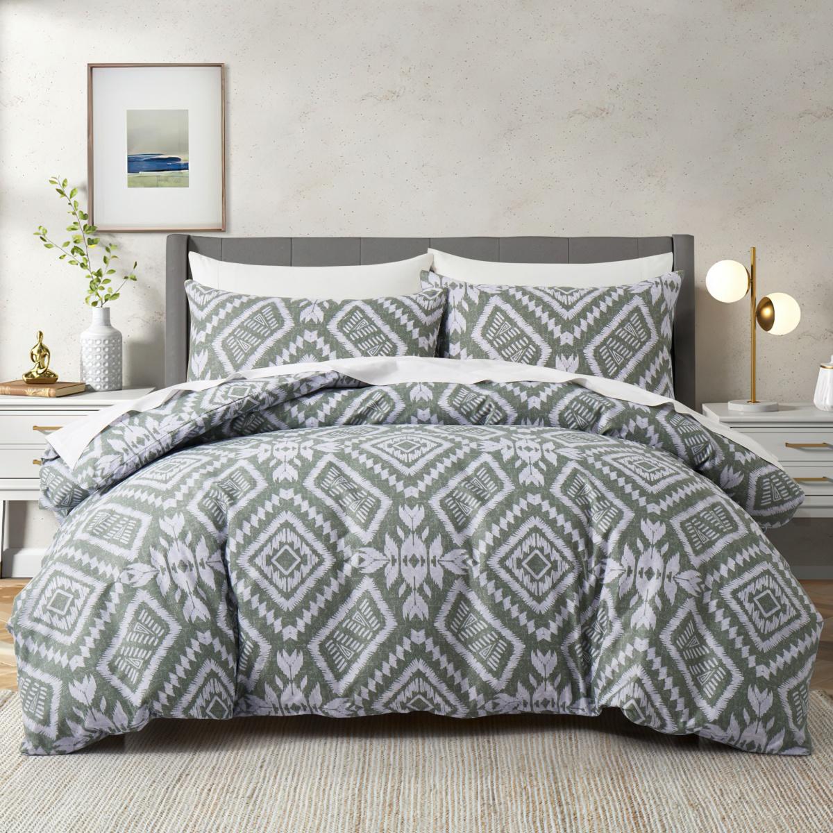 Comforter Boho Aztec Queen King Vintage Colorful Southwestern Triangle Pattern Exotic Tribal Geometric Bedding Set Comforter (quilt)-EU Single(135*200cm)3pcs