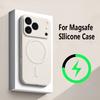 Coque Magnétique Antichoc en Silicone Pour iPhone 17 Air 16 15 14 13 12 Mini 11 Pro Max Plus Pour Magsafe Protection Caméra Housse de Téléphone