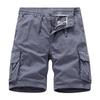 Men's Cargo Shorts Elastic Waist Drawstring Summer Casual Cotton Work Athletic Shorts Lightweight Outdoor Hiking Tactical Shorts