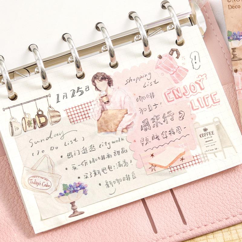 Washi Easy-Tear Sticker Pack: My Self-Healing Journal Series - Life Materials (4 Types)