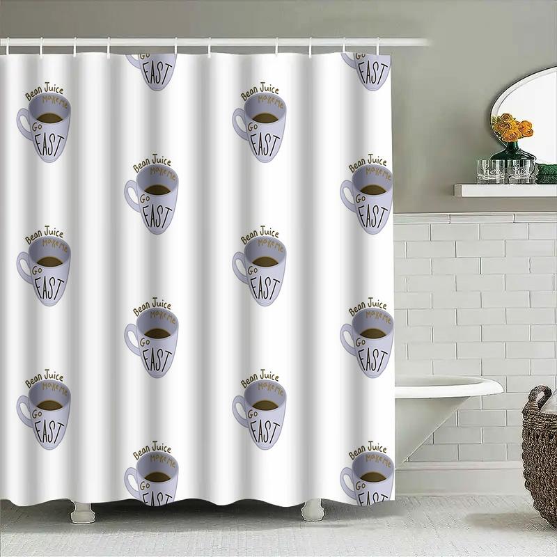 Shower Curtain Waterproof Vintage Floral Bathroom Decor Elegant Modern Farmhouse Pattern Fabric Liner Set Extra Long