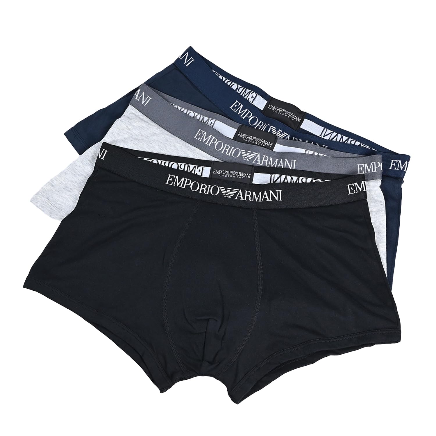 

Emporio Armani Underwear Boxer Shorts 3 Pack Black Navy Gray M Size 111610 CC722 94235 M Men s [Item]