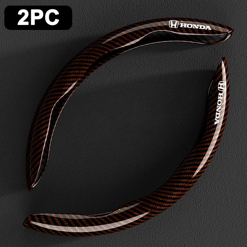 Non-slip Carbon Fiber 36-38cm Car Steering Wheel Cover For Honda Civic Xrv Hrv Crv Brv City Accord Fit Jazz Insight Accessories