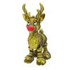 Red-Nosed Reindeer Figurine Articulated Christmas Reindeer Ornament Collectible Reindeer with Flexible Joints Festive Centerpiece Holiday Gift
