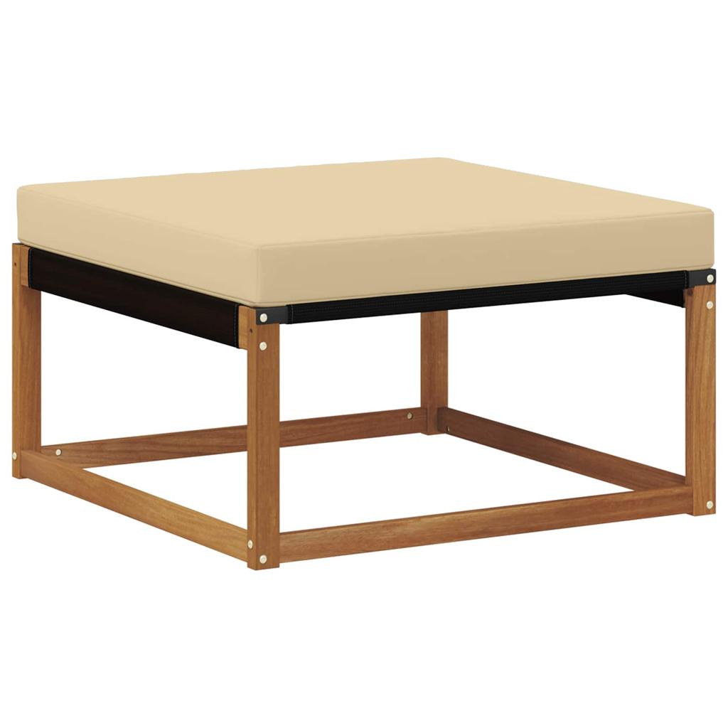 Outdoor Sofa Set with Cushions 5 pcs Natural and Beige